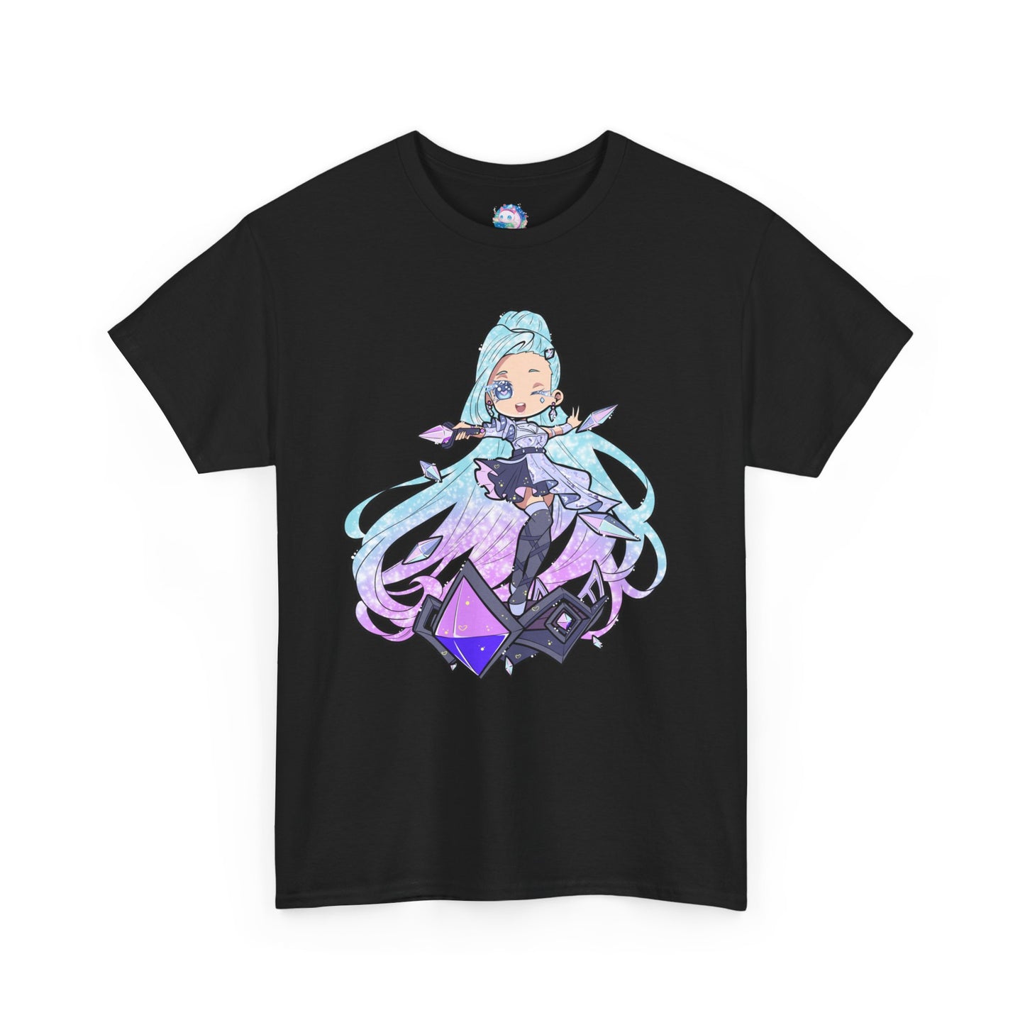 Chibi Starry-Eyed Singer Unisex Heavy Cotton Tee