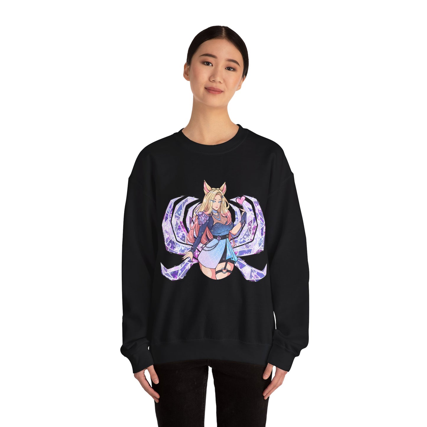 All Out FoxGirl Unisex Heavy Blend™ Crewneck Sweatshirt