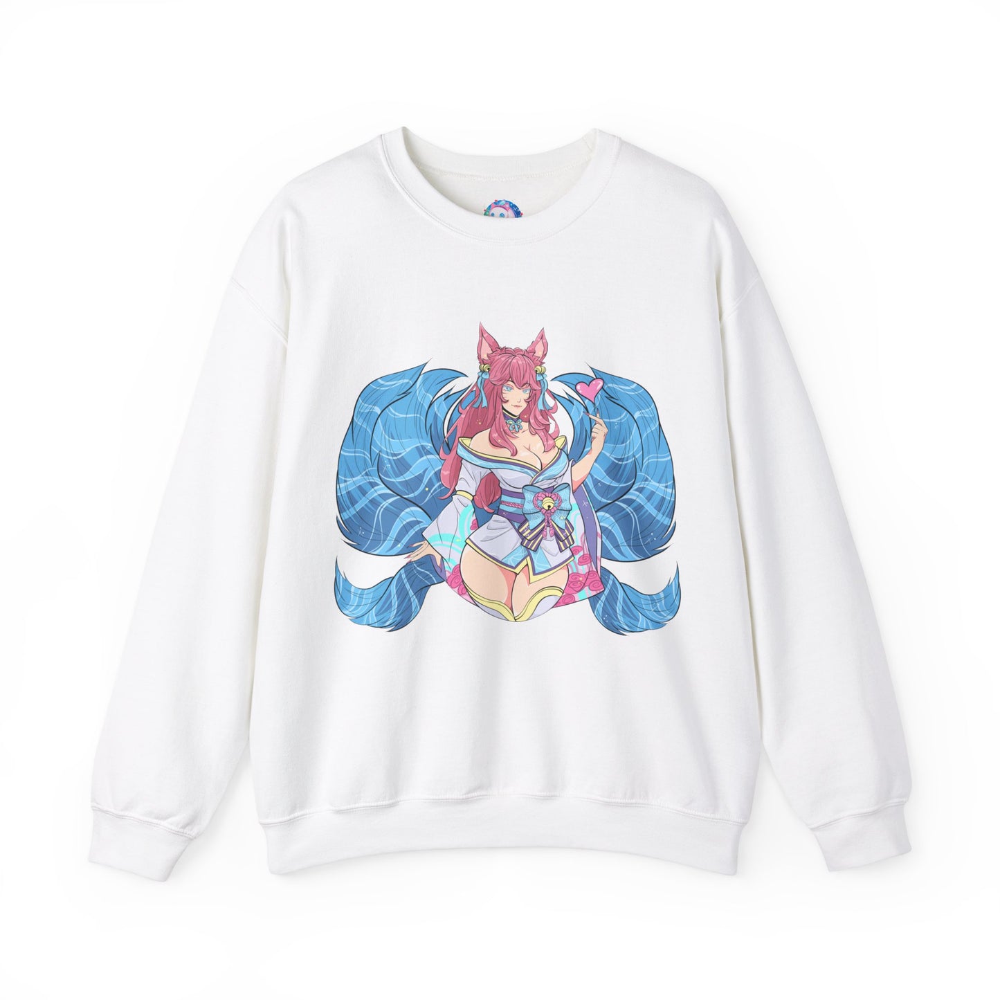 SpiritBloom FoxGirl Unisex Heavy Blend™ Crewneck Sweatshirt