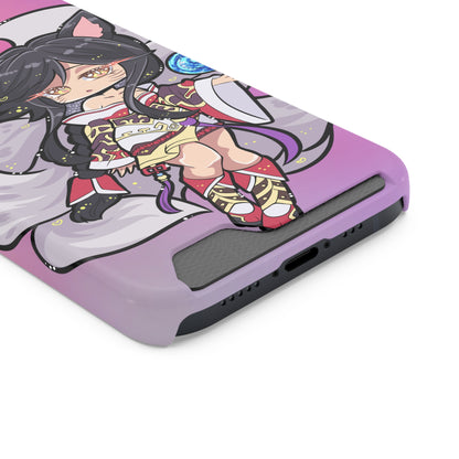 FoxGirl Phone Case With Card Holder