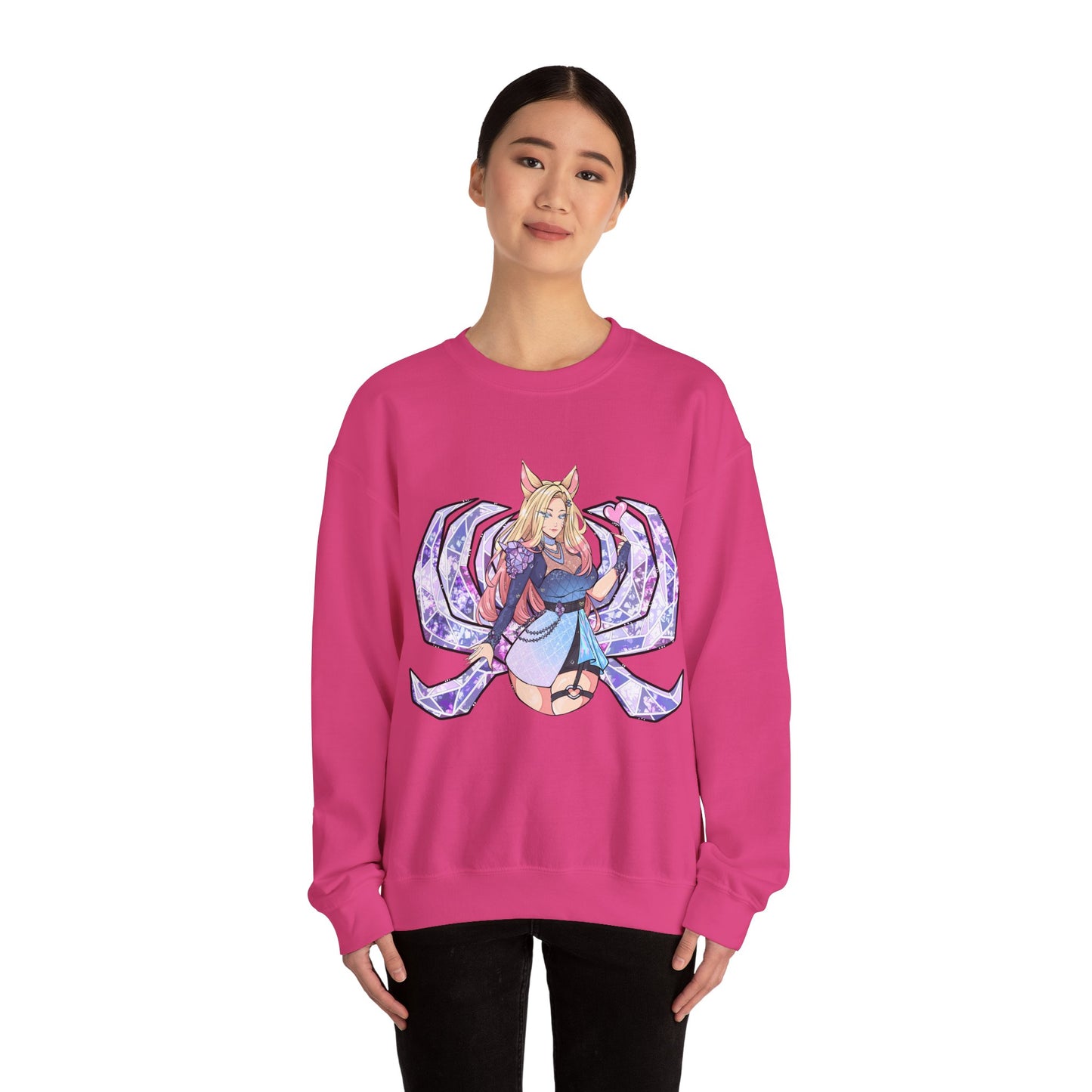 All Out FoxGirl Unisex Heavy Blend™ Crewneck Sweatshirt