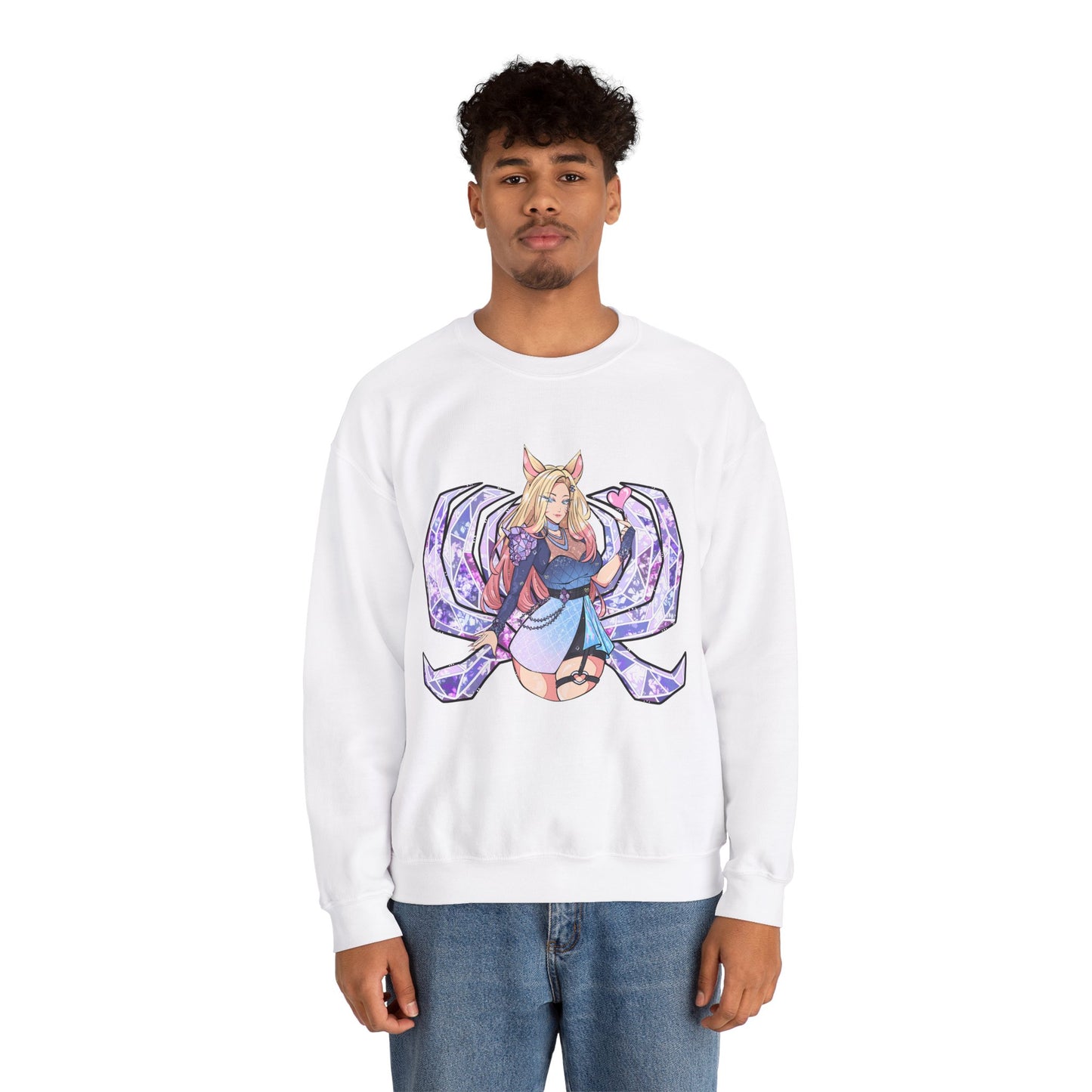 All Out FoxGirl Unisex Heavy Blend™ Crewneck Sweatshirt