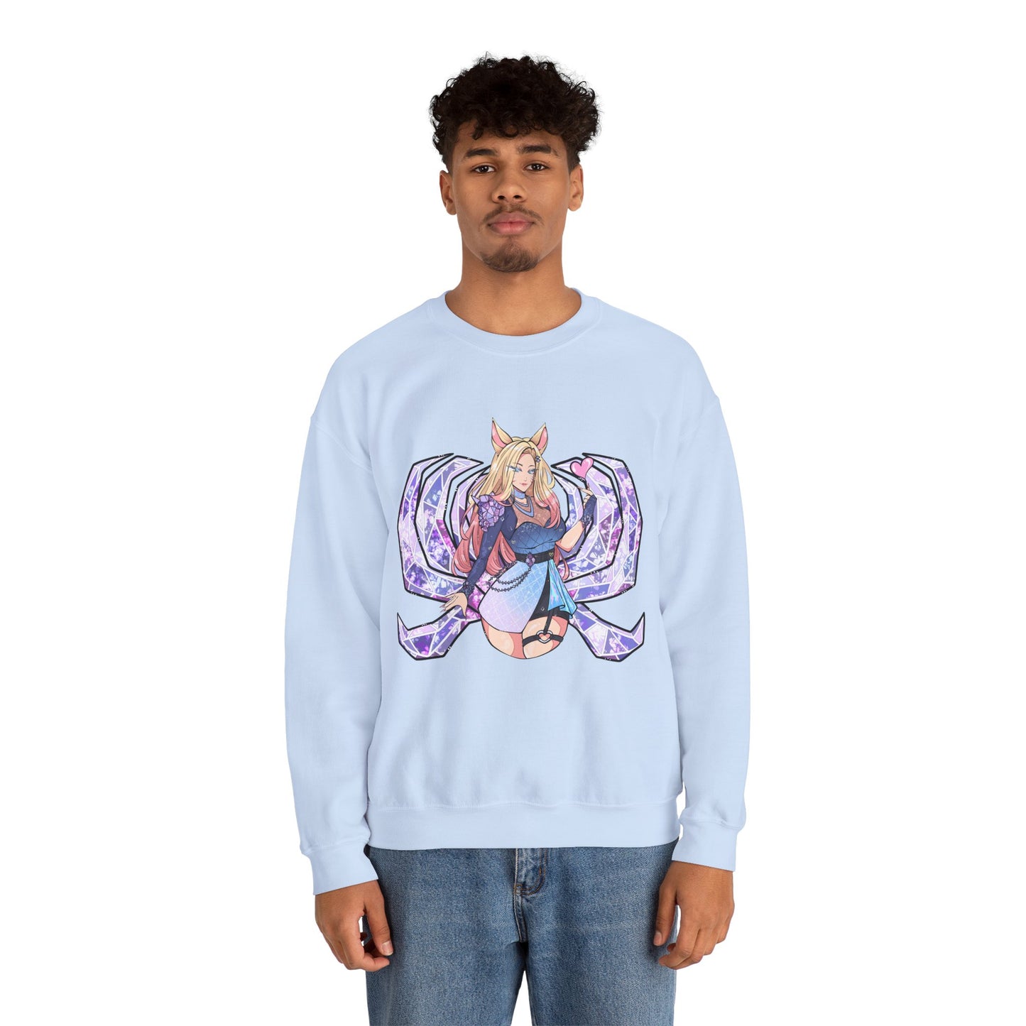 All Out FoxGirl Unisex Heavy Blend™ Crewneck Sweatshirt