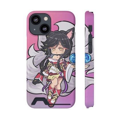 FoxGirl Phone Case With Card Holder