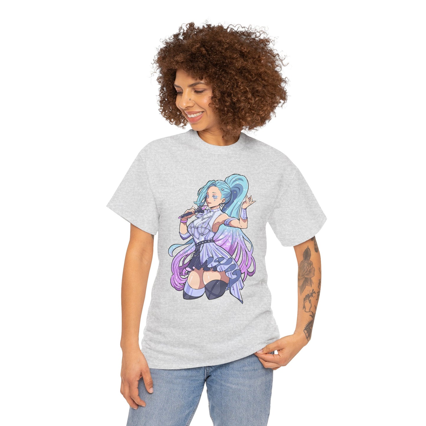 Starry-Eyed Girl Band Skin Unisex Heavy Cotton Tee