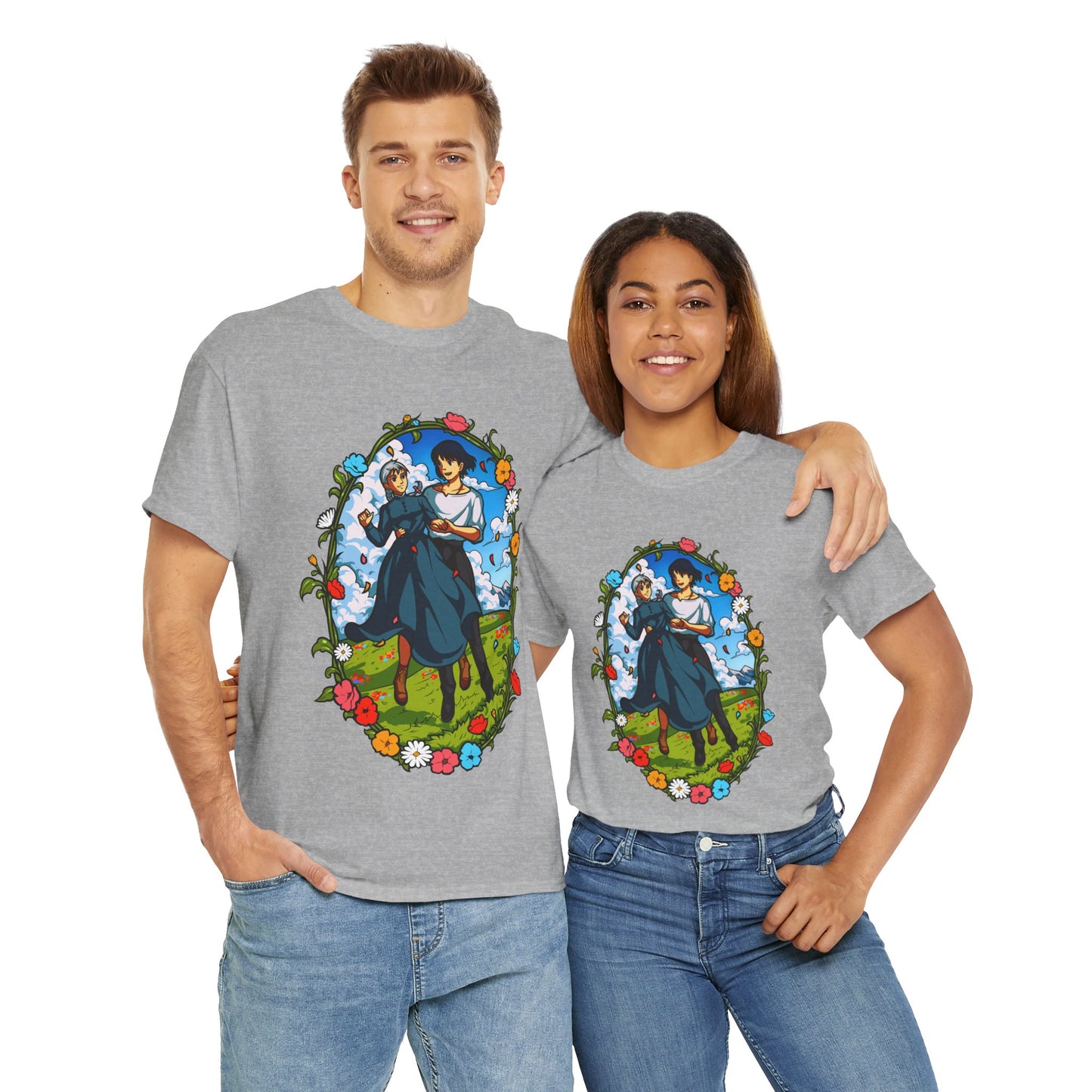 The Howl and Sophie Unisex Heavy Cotton Tee