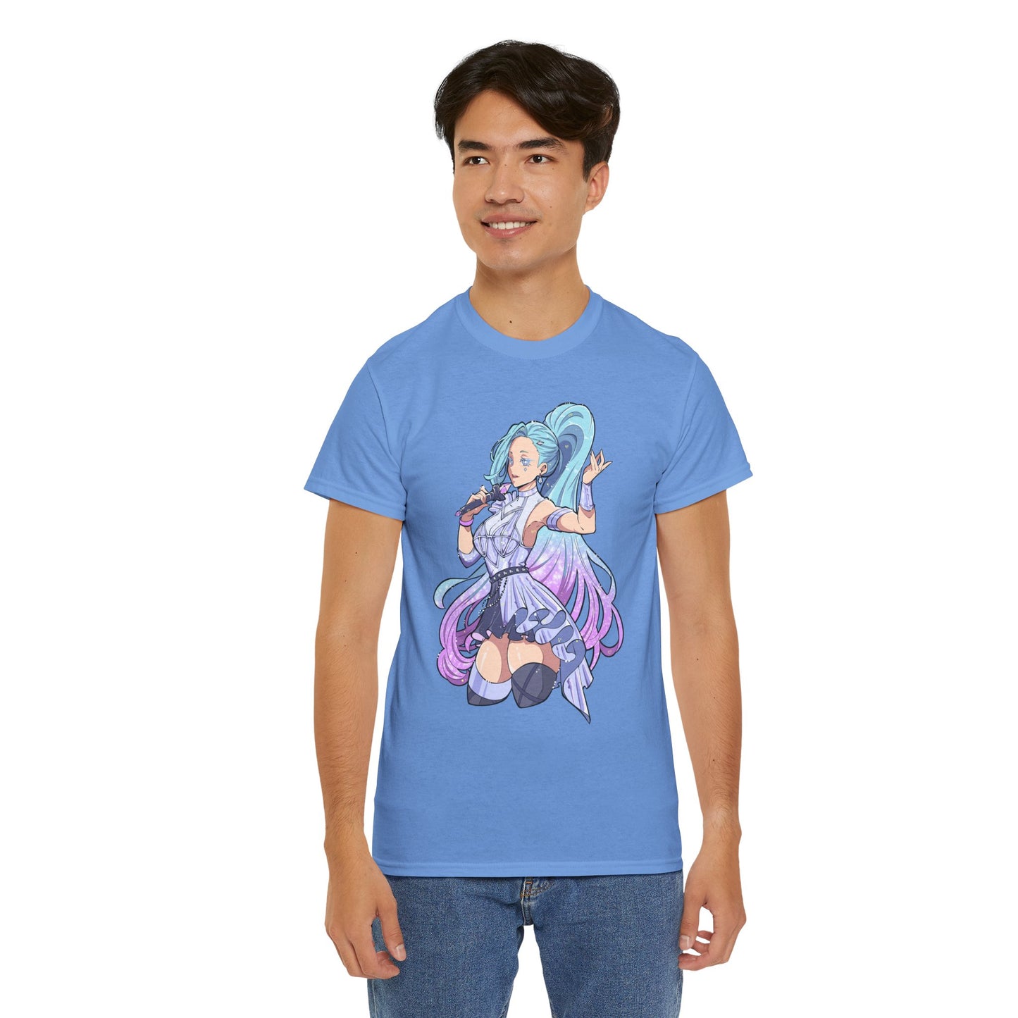 Starry-Eyed Girl Band Skin Unisex Heavy Cotton Tee