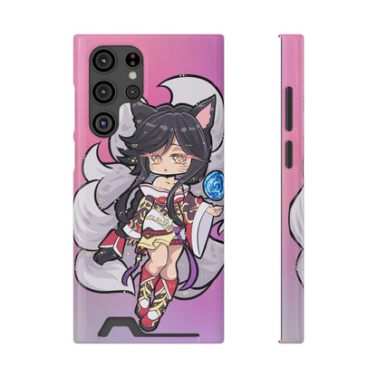 FoxGirl Phone Case With Card Holder