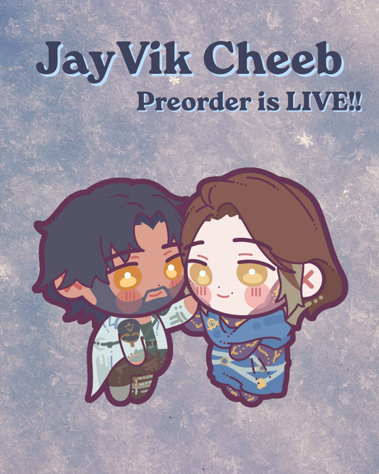 JayVik Cheeb Enamel Pin - **PREORDER**