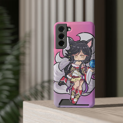 FoxGirl Phone Case With Card Holder