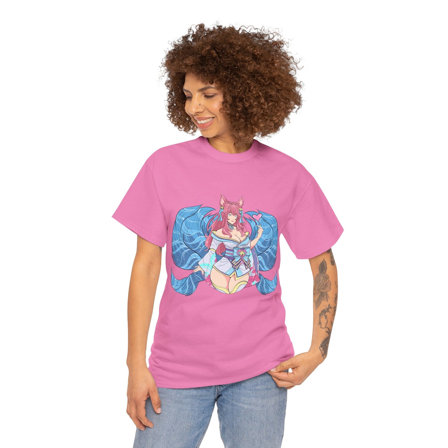 FoxGirl SpiritBloom Unisex Heavy Cotton Tee