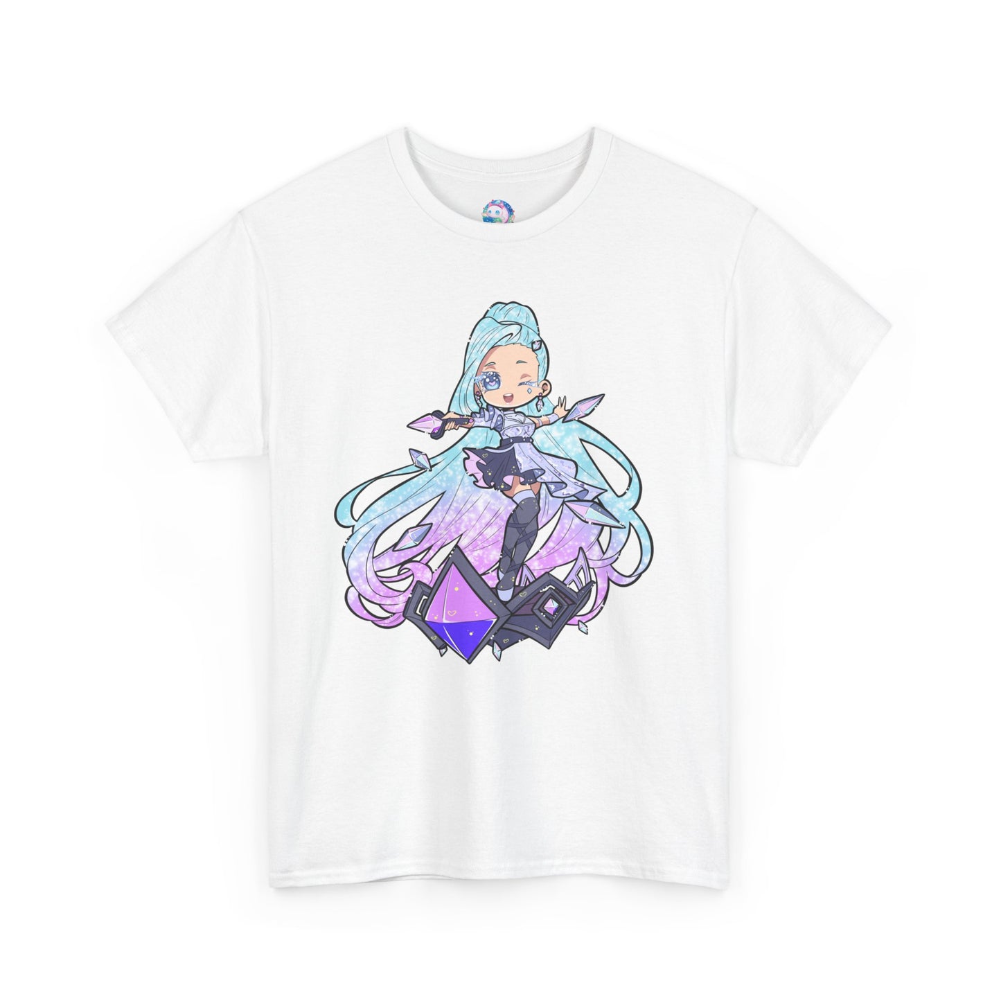 Chibi Starry-Eyed Singer Unisex Heavy Cotton Tee