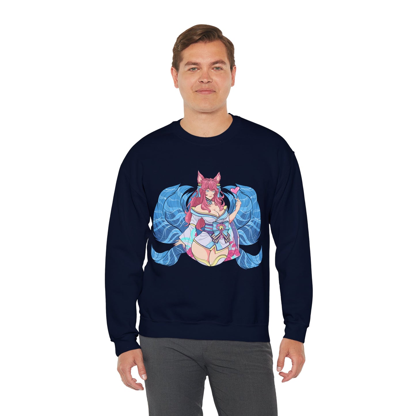 SpiritBloom FoxGirl Unisex Heavy Blend™ Crewneck Sweatshirt