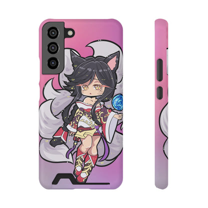 FoxGirl Phone Case With Card Holder