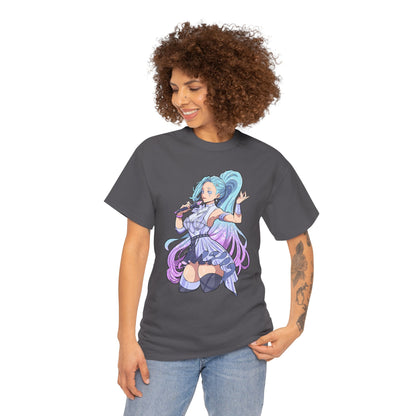 Starry-Eyed Girl Band Skin Unisex Heavy Cotton Tee