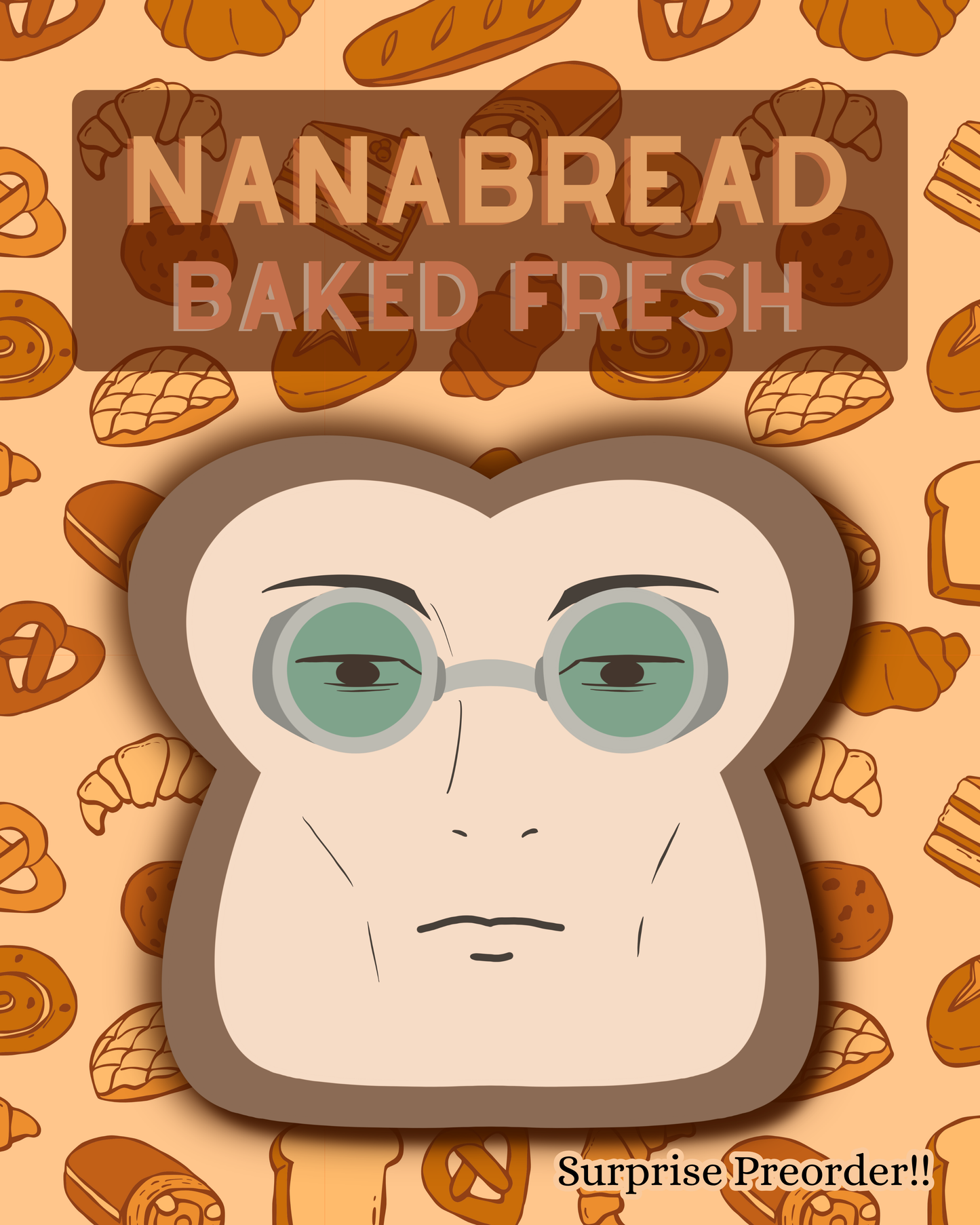 Nanabread Enamel Pin - **PREORDER**
