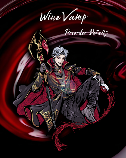 Wine Vamp Enamel Pin - **PREORDER**