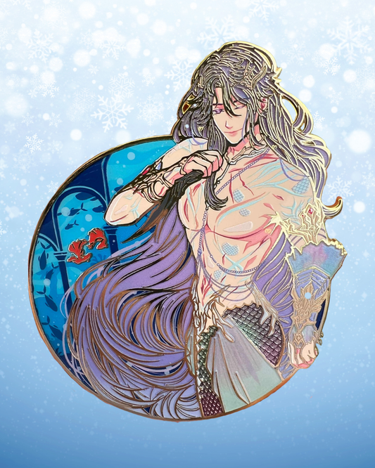 Sea God Rafayel Enamel Pin