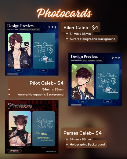 Caleb Photocards - **PREORDER**