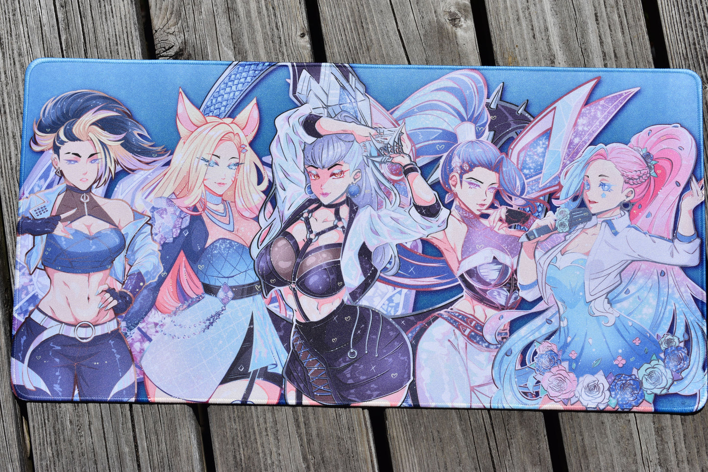 All Out Girl Band Mousepad