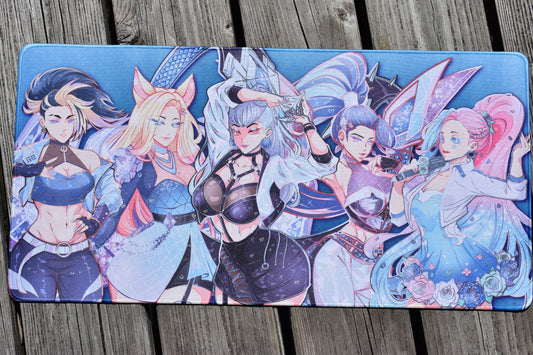 All Out Girl Band Mousepad