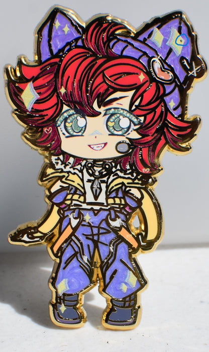 Heart Band Boi Enamel Pin