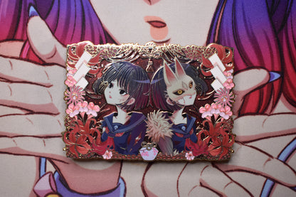 Masked Reality Enamel Pin