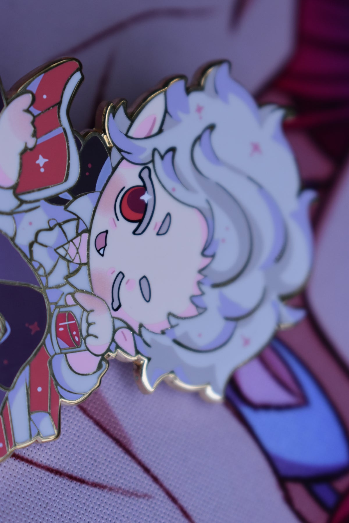 Smol Vamp Enamel Pin
