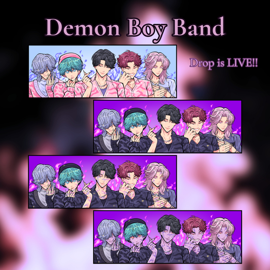 Demon Boy Band Enamel Pin - **PREORDER**