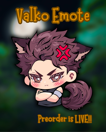 Valko Emote Enamel Pin - **PREORDER**