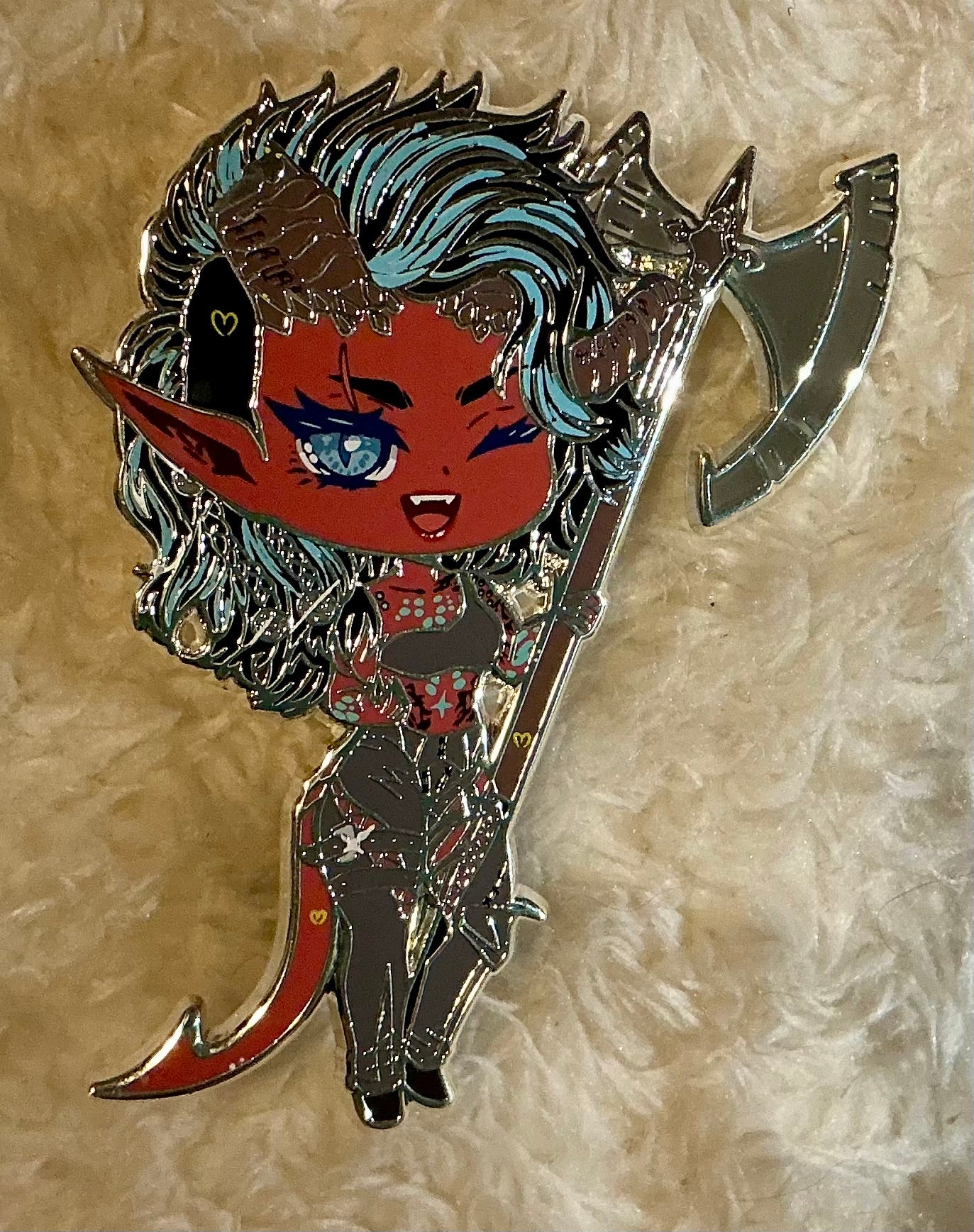 Flame Mama Enamel Pin