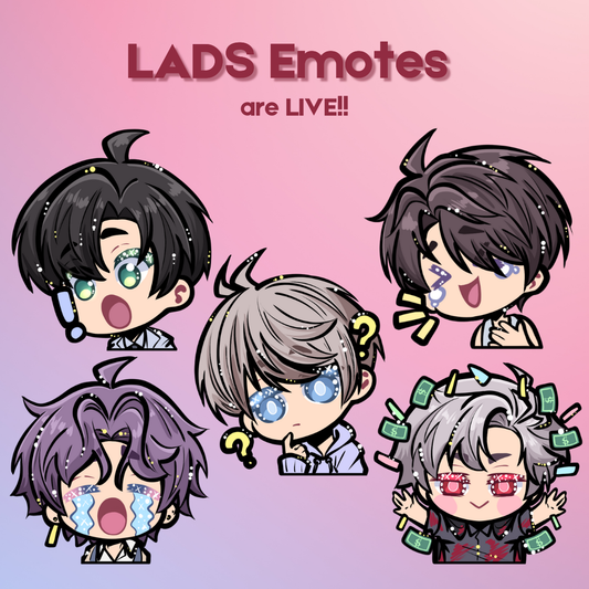 LADS Emotes Enamel Pins - **PREORDER**