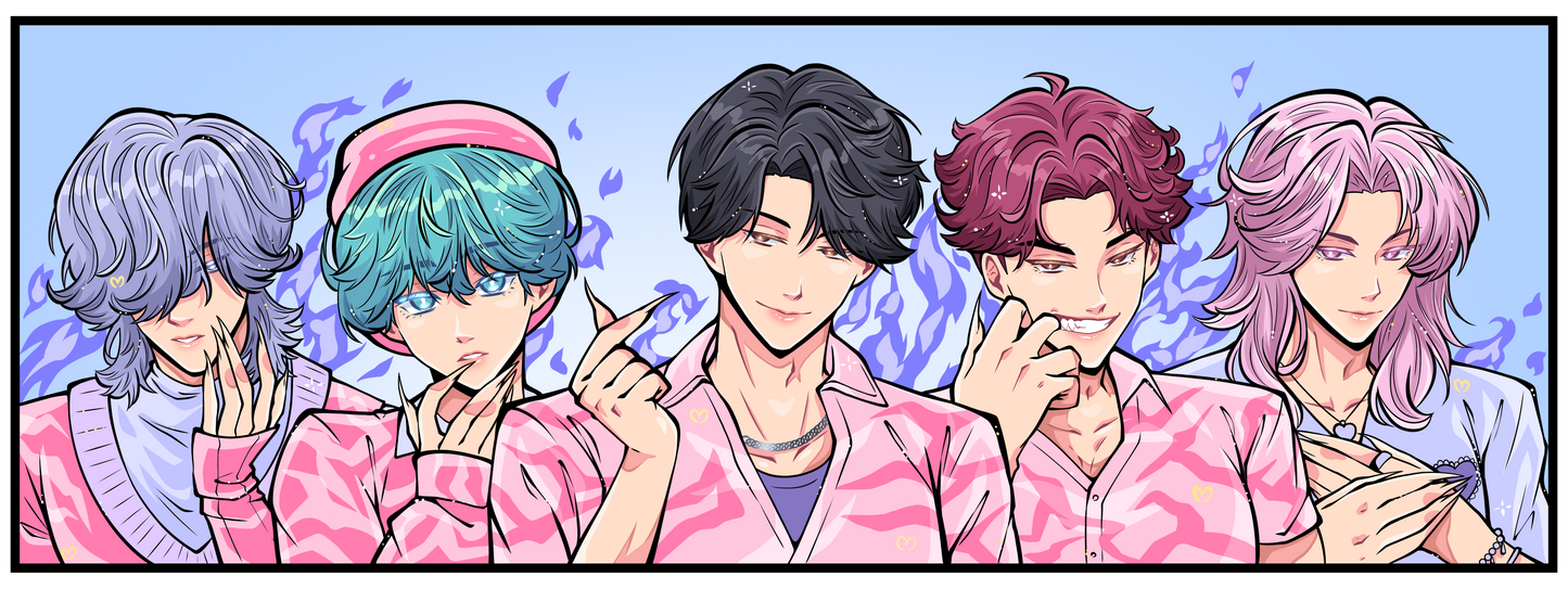 Demon Boy Band Enamel Pin - **PREORDER**