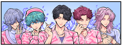 Demon Boy Band Enamel Pin - **PREORDER**