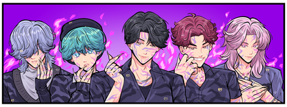 Demon Boy Band Enamel Pin - **PREORDER**
