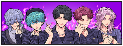 Demon Boy Band Enamel Pin - **PREORDER**