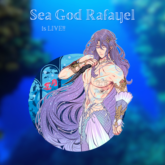 Sea God Rafayel Enamel Pin - **PREORDER**