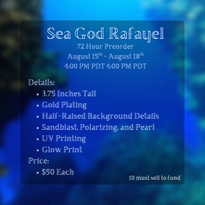 Sea God Rafayel Enamel Pin - **PREORDER**
