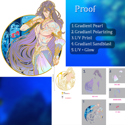 Sea God Rafayel Enamel Pin - **PREORDER**