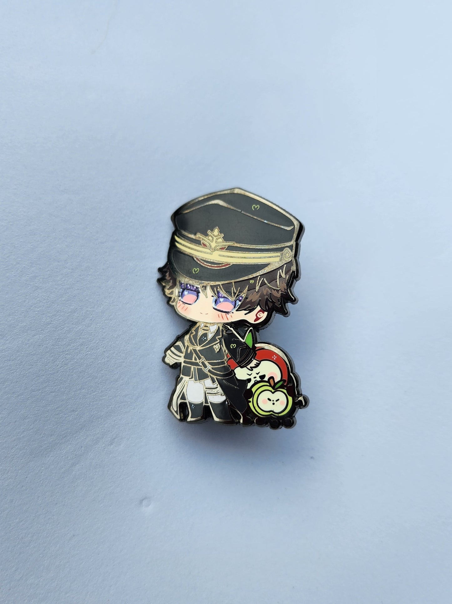 Stubby Caleb Enamel Pin