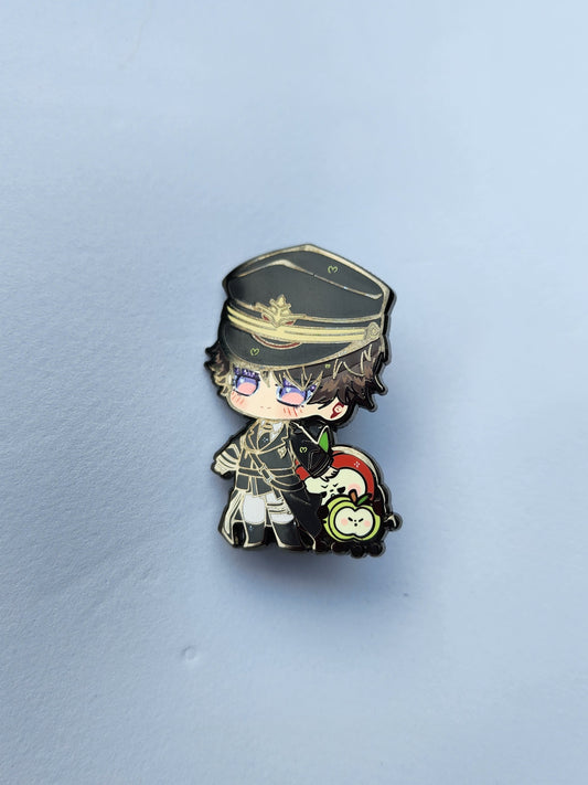 Stubby Caleb Enamel Pin