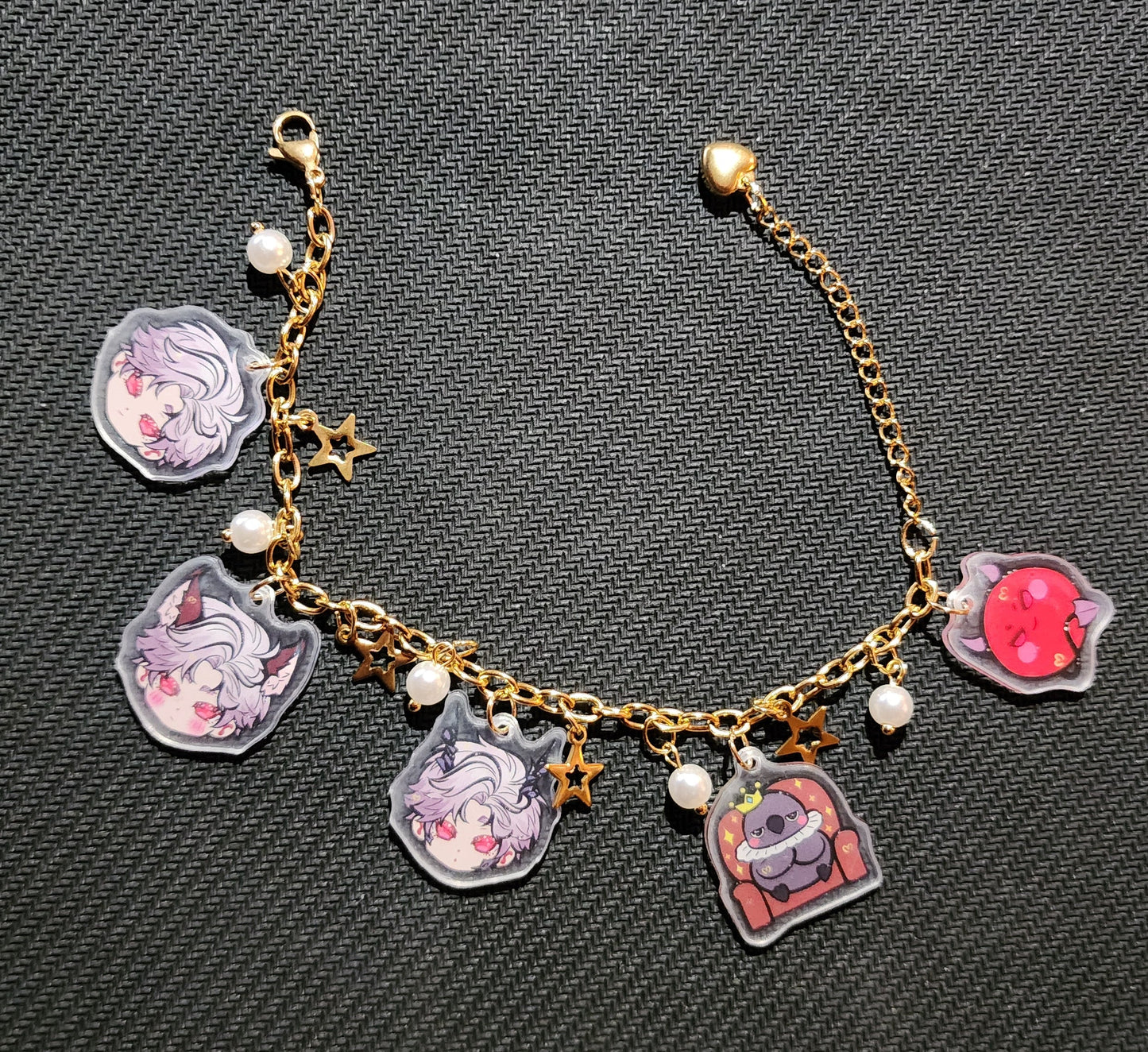Sylus Acrylic Charm Bracelet