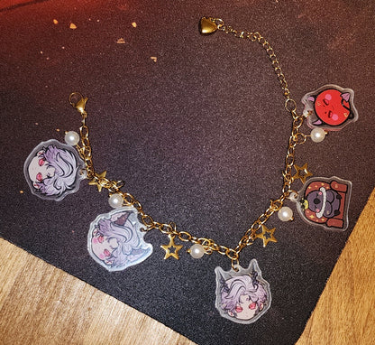 Sylus Acrylic Charm Bracelet