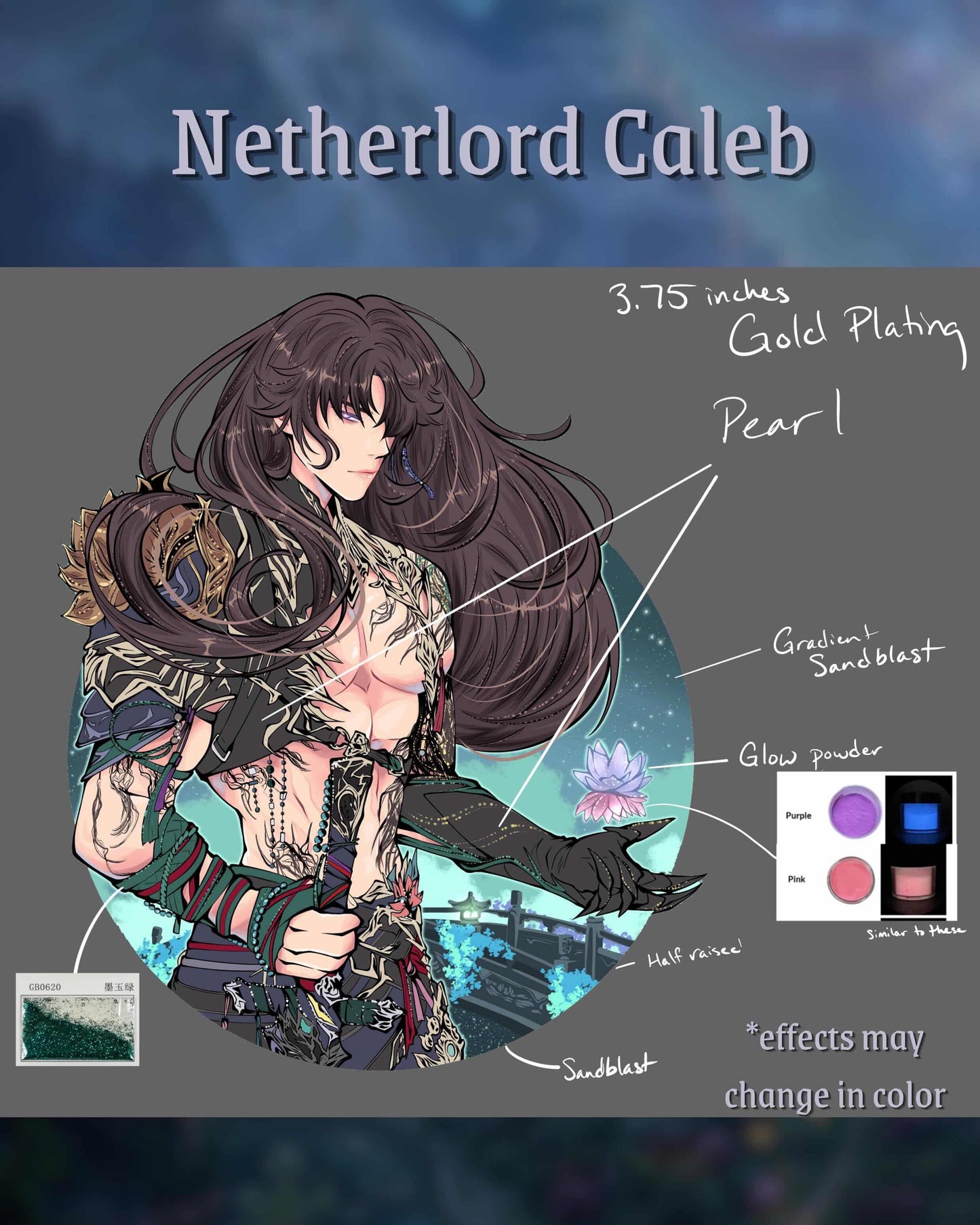 Netherlord Caleb Enamel Pin - **PREORDER**