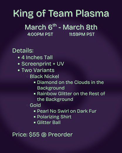 King of Team Plasma Enamel Pin - **PREORDER**