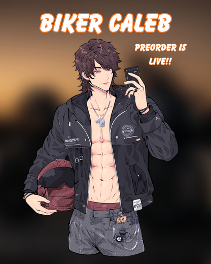 Biker Caleb Enamel Pin - **PREORDER**