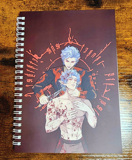 Crimson Mirage A5 Spiral Notebook